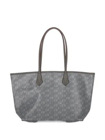 Moreau Saint Tropez Geometric-pattern Shoulder Bag In Gray