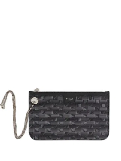 Moreau Saint Tropez Marina Signature-motif Pouch In Black