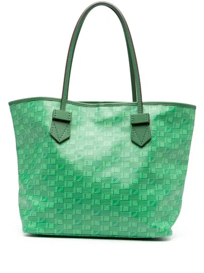 Moreau Saint Tropez Leather Tote Bag In Green