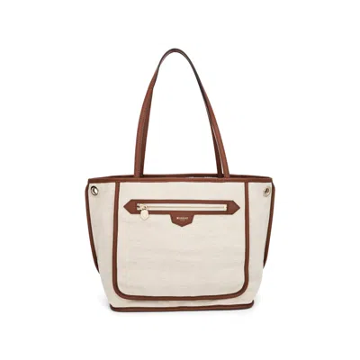 Moreau Saint Tropez Tote Reverse Pm In Brown