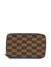 Moreau Signature-pattern Zip Wallet In Multi