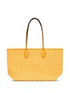 Moreau Small Saint Tropez Zip-top Geometric-pattern Tote Bag In Yellow