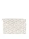 Moreau St. Folio Clutch Bag In Neutrals