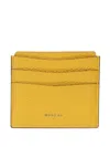 Moreau Textured Cardholder In Yellow