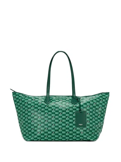 Moreau Vogue Monogram-print Tote Bag In Green