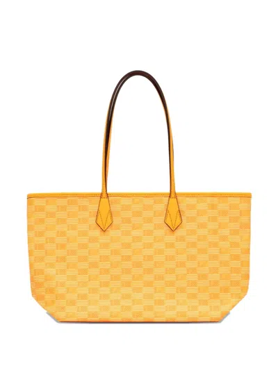 Moreau Zip Check-patterned Tote Bag In Brown