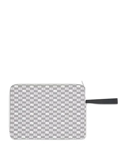 Moreau Zip-fastening Porfolio In Gray