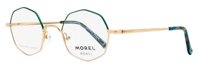 Morel 20147k Geometric Octagonal-frame Eyeglasses In Yellow