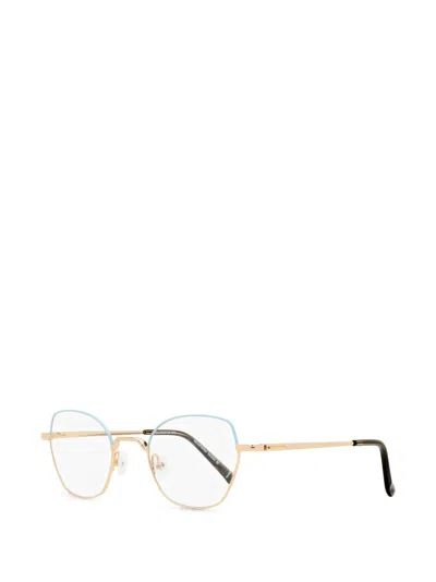 Morel Koali Geometric-frame Glasses In Yellow