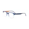 Morel Men's Lightec Omicron 59 30286l Eyeglasses In Blue/orange