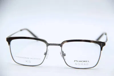Morel Unisex 40148n Square Eyeglasses In Tortoise Grey In Metallic
