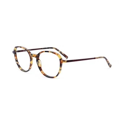 Morel Women's 20153k Round Eyeglasses In Tortoise In Gray
