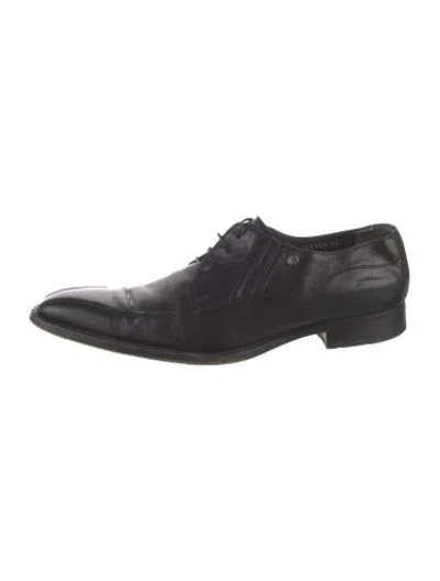 Pre-owned Moreschi Leather Oxfords In Black