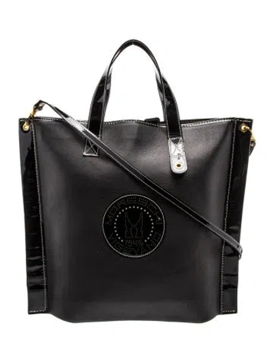 Pre-owned Moreschi Leather Tote In Black