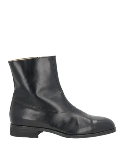 Moreschi Man Ankle Boots Black Size 8.5 Leather