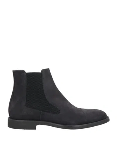 Moreschi Man Ankle Boots Midnight Blue Size 8.5 Leather