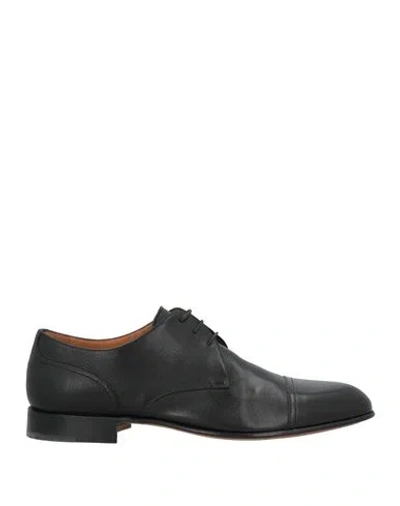 Moreschi Man Lace-up Shoes Black Size 8.5 Leather