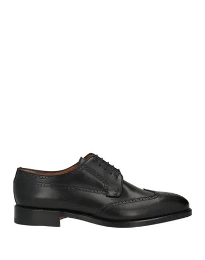Moreschi Man Lace-up Shoes Black Size 11 Leather