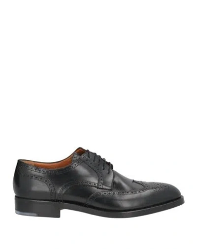 Moreschi Man Lace-up Shoes Black Size 11.5 Leather