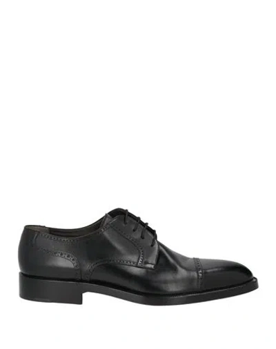 Moreschi Man Lace-up Shoes Black Size 11.5 Leather