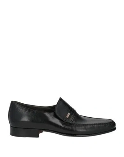 Moreschi Man Loafers Black Size 10 Leather