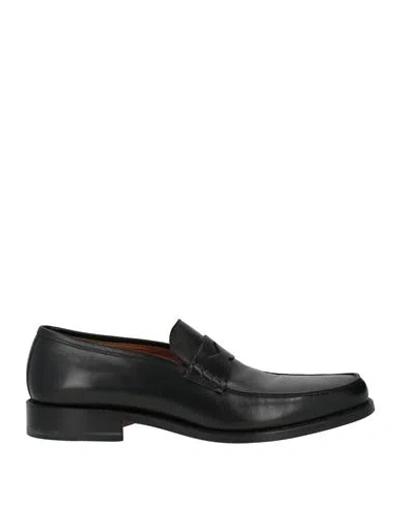Moreschi Man Loafers Black Size 6 Leather