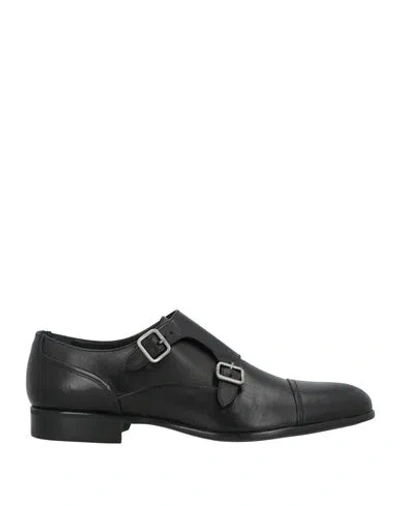 Moreschi Man Loafers Black Size 9.5 Calfskin