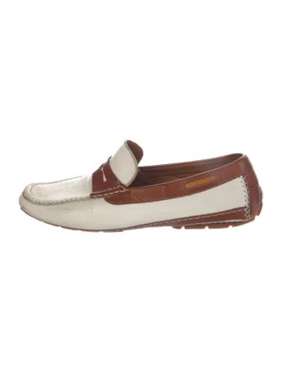 Pre-owned Moreschi Suede Drivers In Brown
