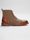 Moretti Alexander Cap Toe Boots In Brown