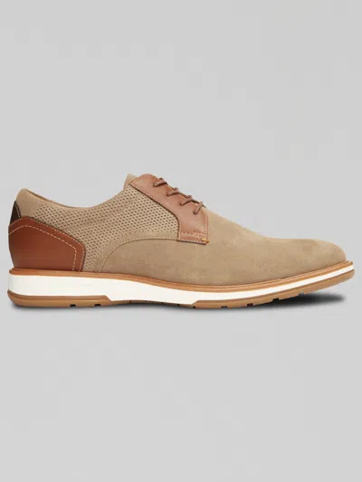 Moretti Republic Plain Toe Leather Oxfords In Brown