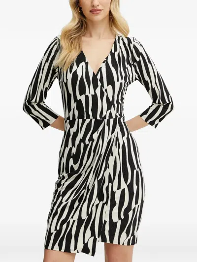 Morgan Abstract-print Wrap-style Midi Dress In Multi