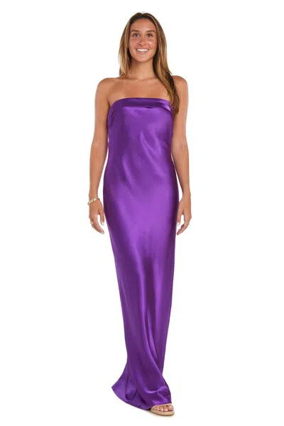 Morgan & Co. 10219 Long Formal Fitted Evening Prom Dress In Purple