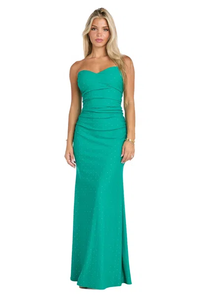 Morgan & Co. 19016 Evening Long Formal Fitted Prom Dress In Green