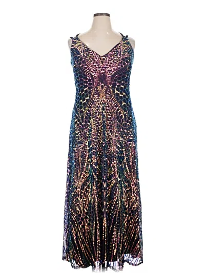 Pre-owned Morgan & Co. Cocktail Dress In Blue