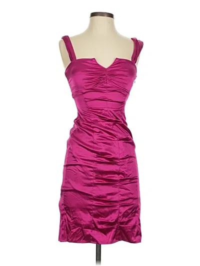 Pre-owned Morgan & Co. Cocktail Dress In Burgundy