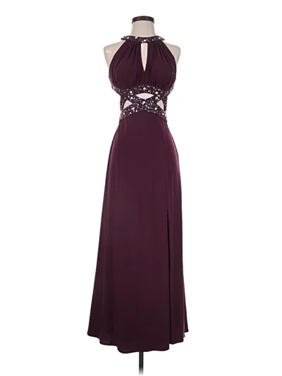 Pre-owned Morgan & Co. Cocktail Dress In Burgundy