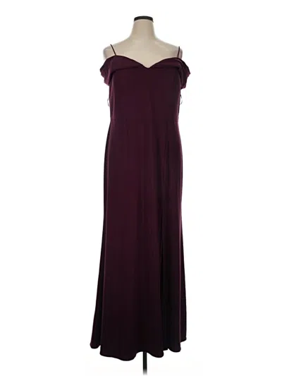Pre-owned Morgan & Co. Cocktail Dress In Burgundy