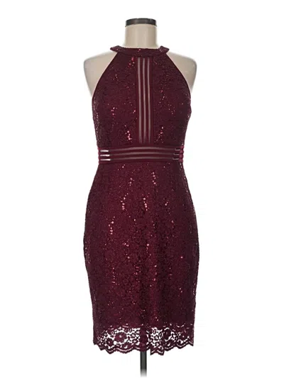 Pre-owned Morgan & Co. Cocktail Dress In Burgundy