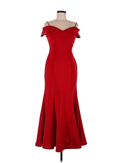 Pre-owned Morgan & Co. Cocktail Dress In Red