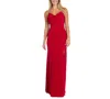 Morgan & Company Juniors' Embellished-strap Jersey Gown In Red