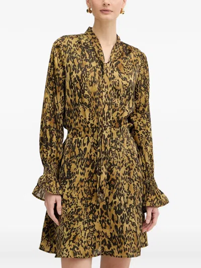 Morgan Animal-pattern Mini Dress In Animal Print