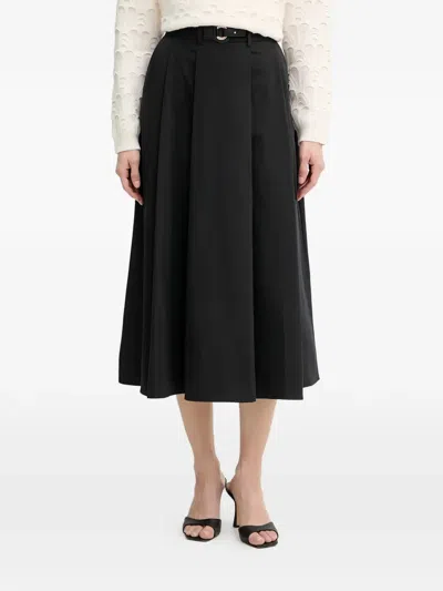 Morgan Belted Skirt In Black