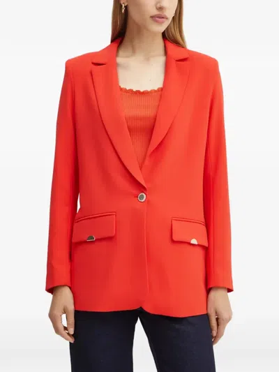 Morgan Blazer Mit Einstecktuch In Orange