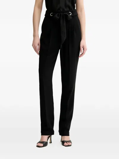 Morgan Bow Trousers In Black
