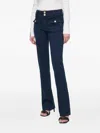 Morgan Button Jeans In Blue