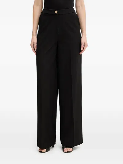 Morgan Button Trousers In Black