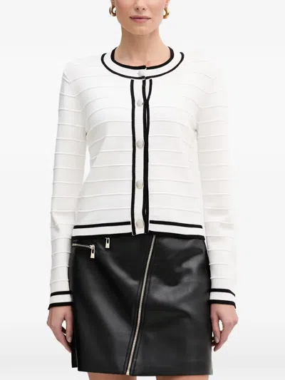 Morgan Buttoned Cardigan In 화이트