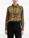 Morgan Buttoned Patterned Shirt In Brown