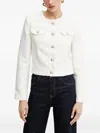 Morgan Buttoned Pocket Jacket In White