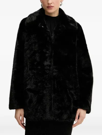 Morgan Collar Coat In Black